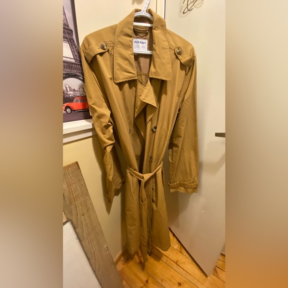 Old Navy Belted Trench Coat - Picture 3 of 7